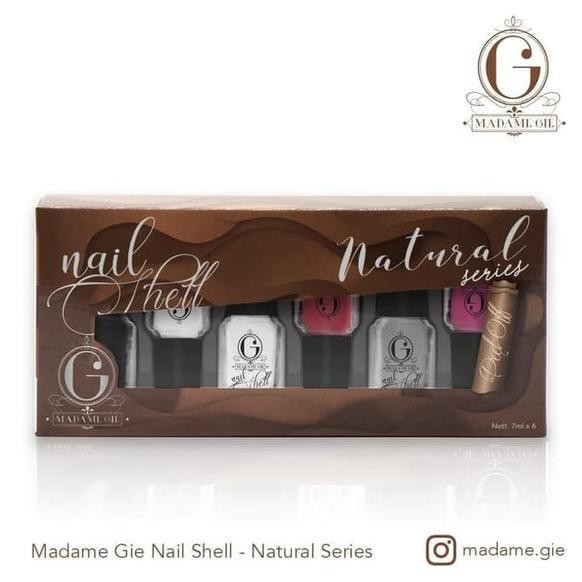 Promo AK Madame Gie Nail Shell Peel Off Natural Series isi 6 pc BPOM Hot
