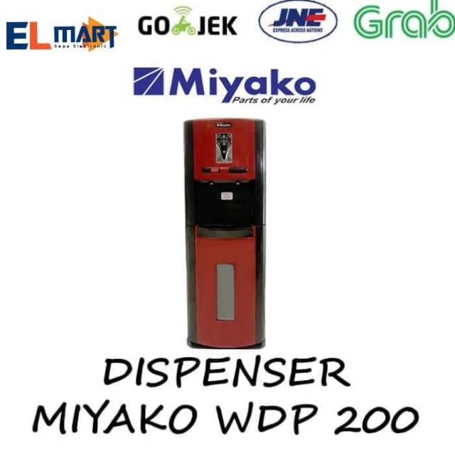 Dispenser Galon Bawah Miyako WDP-200 H (HOT dan NORMAL) Panas Dingin KHUSUS Expedisi