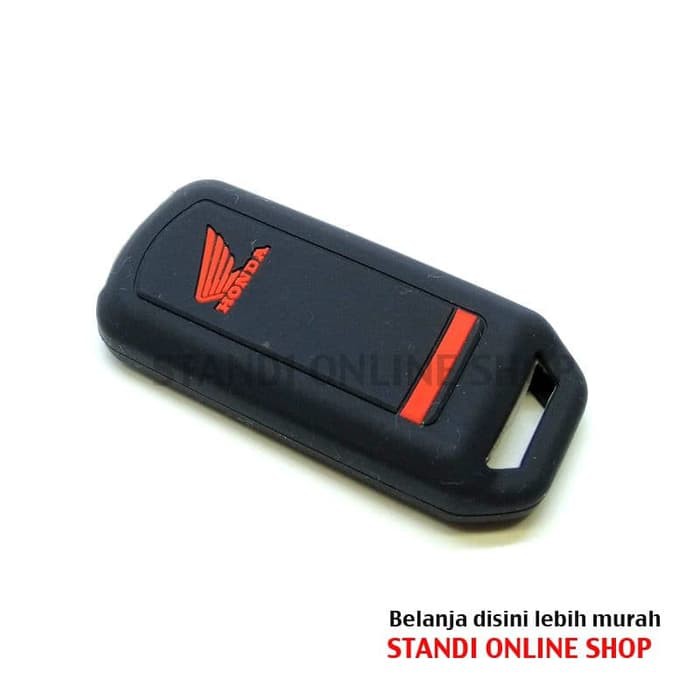 Kondom Remote Silikon Cover Honda All New PCX LED INDONESIA Hitam Merah