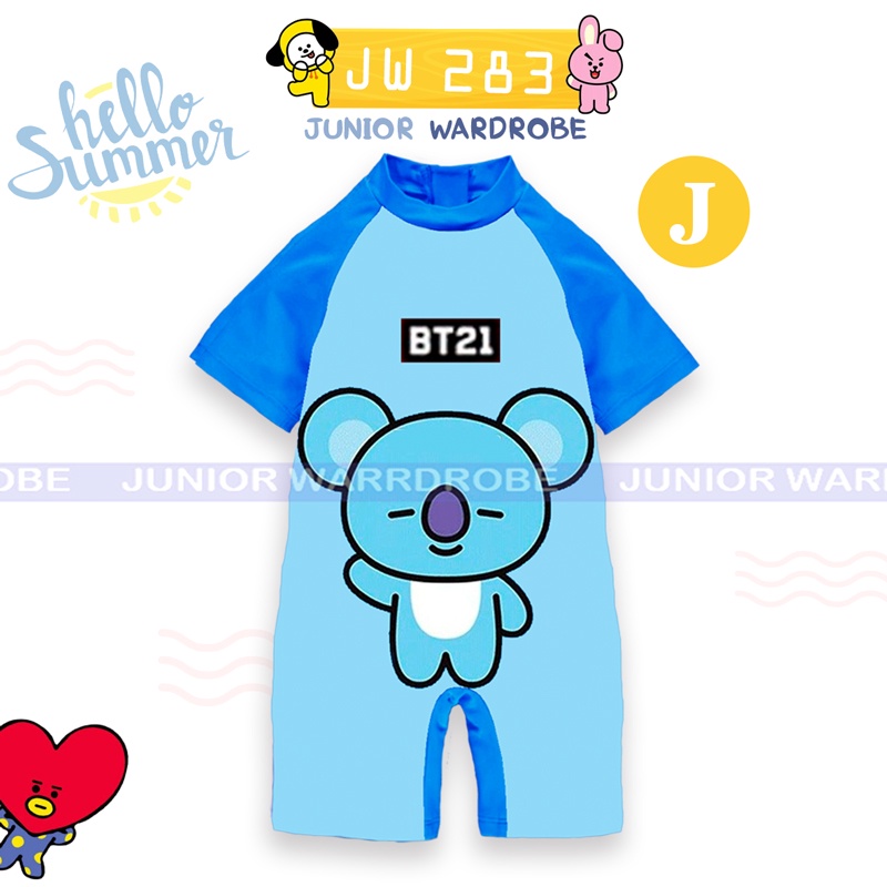 Swimwear / Baju Renang Junior Wardrobe Digital Printing JW 283 BT21