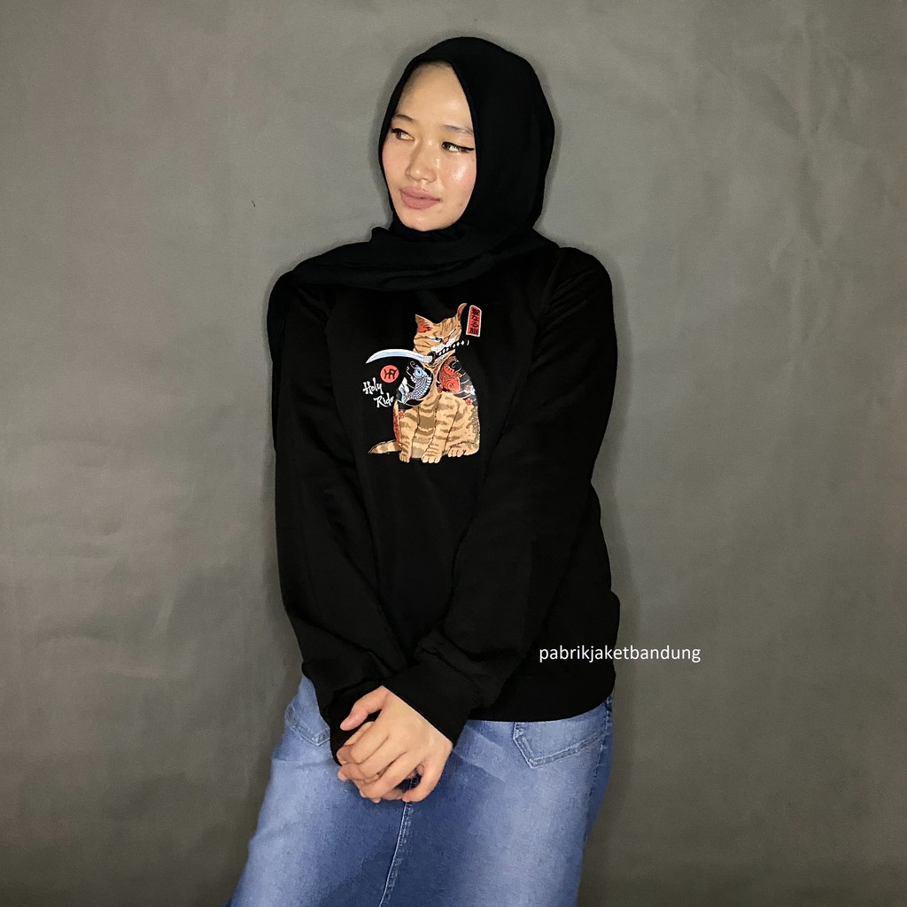 Cat Sweatshirt Holyrider // Sweatshirt Basic fashionable