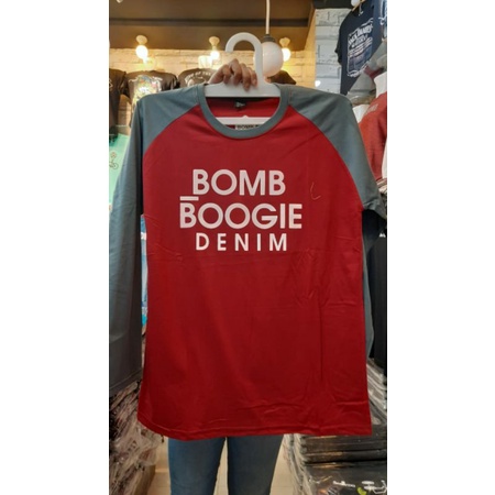 kaos panjang raglan cowok cewek kombinasi