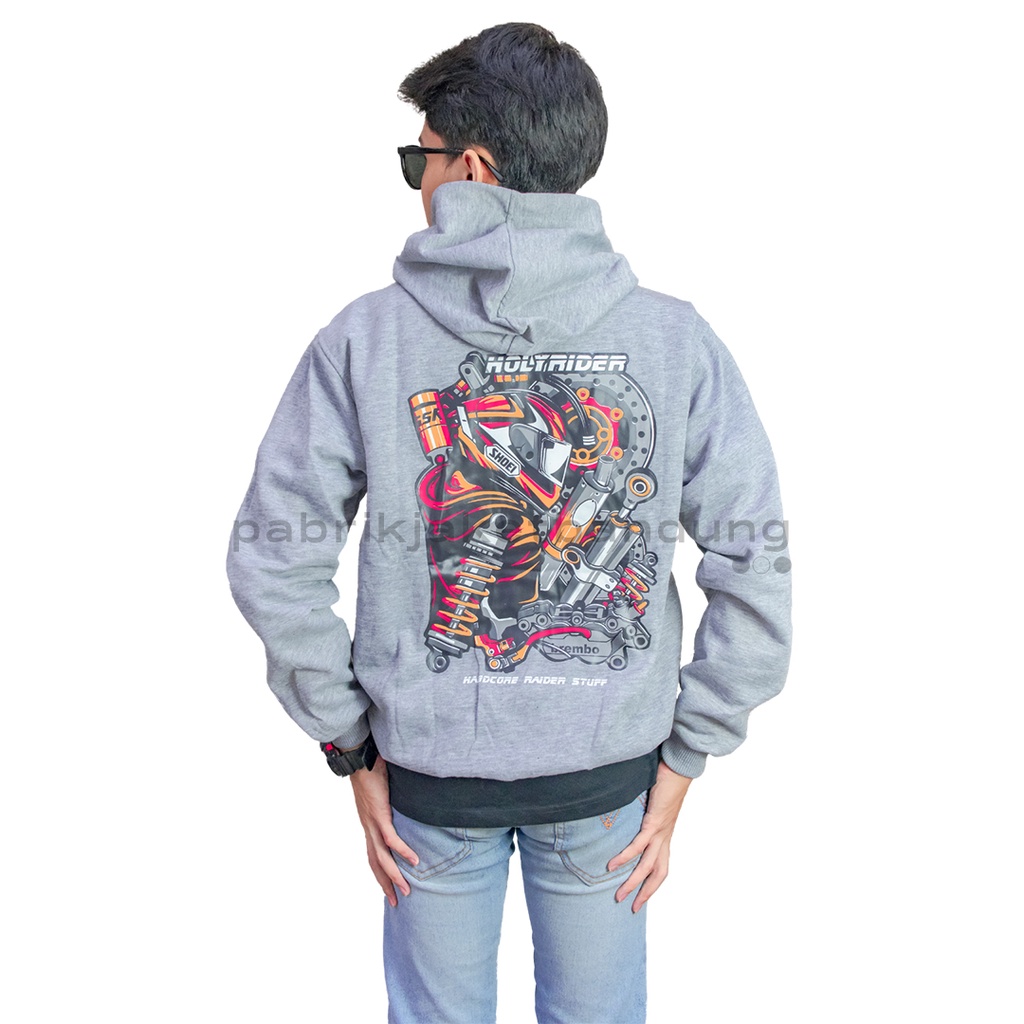 HARDCORE RIDER STUFF II JAKET SWEATER HOODIE SUNMORI || SWEATER HOODIE SUNMORI