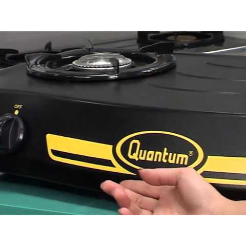 QUANTUM KOMPOR GAS QGC201DMPB / QGC 201 DMPB [2 TUNGKU][TEFLON]