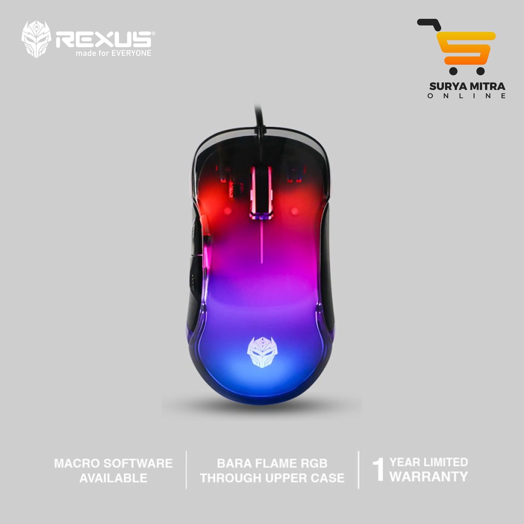 Rexus Muse Gaming Bara X17 Crystal RGB