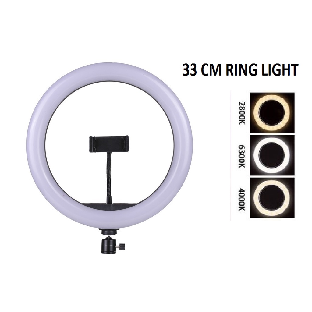 Ringlight LED 33cm Make Up Vlog Lampu RingLight