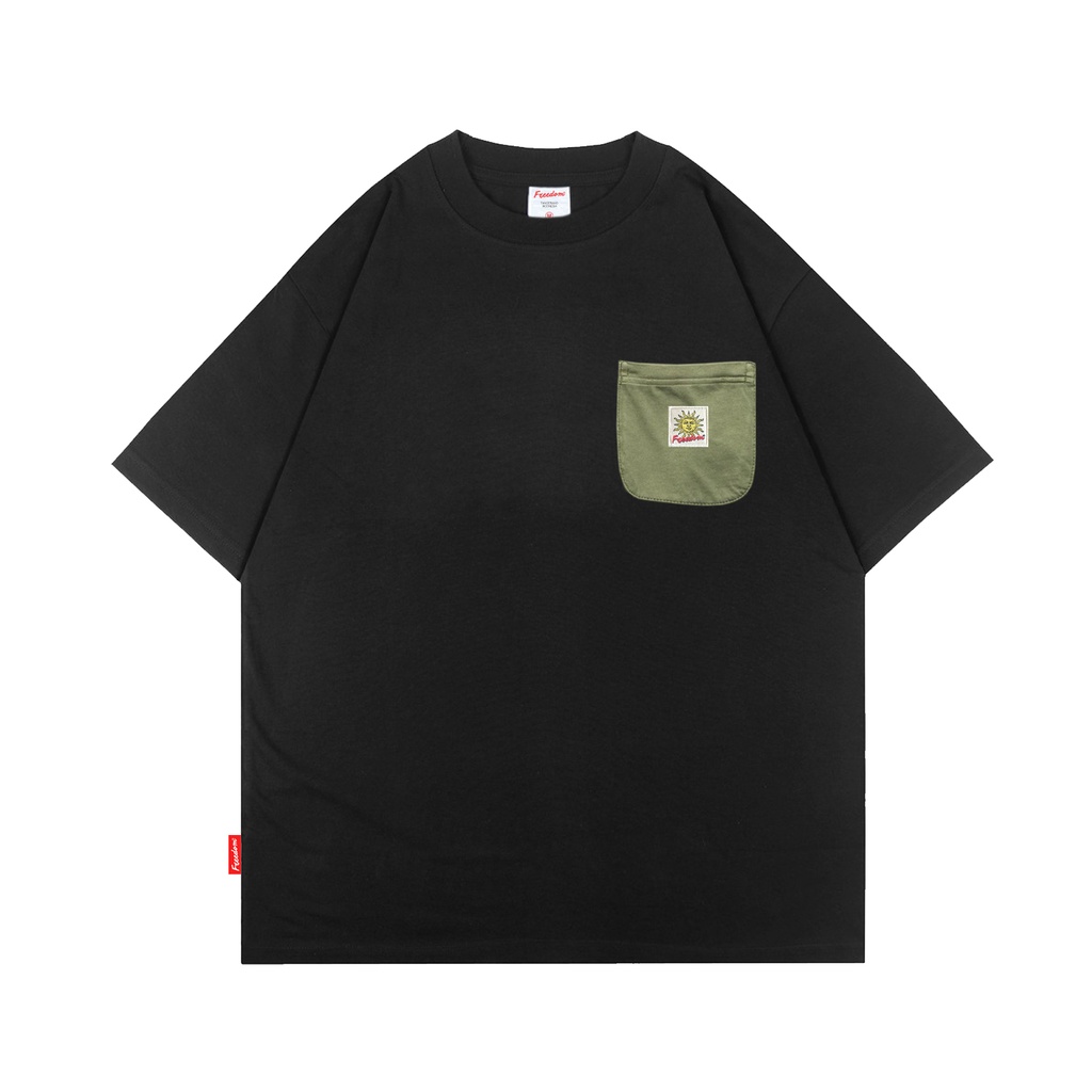 FRDM Streetwear Tees Oversize Basic Pocket Sun