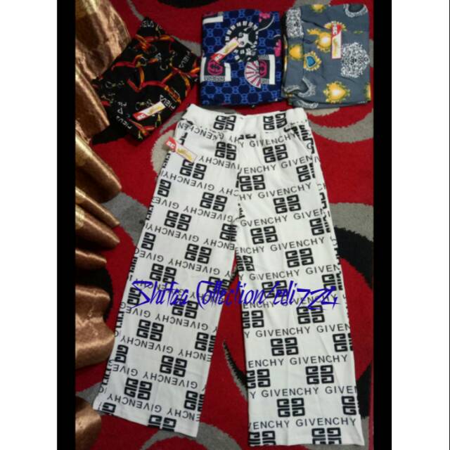 Celana Kulot Panjang Bermotif (BB 50-60 Kg / All Size Dewasa)