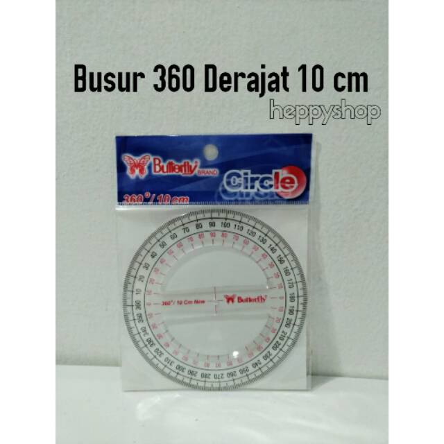 

Busur 360 Derajat 10 cm, Busur Butterfly