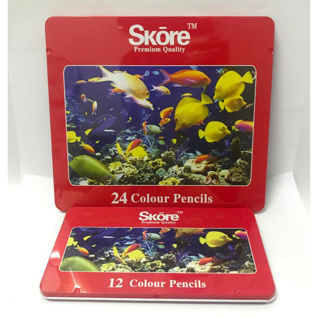 

SKORE COLOR PENCILS TIN CASE