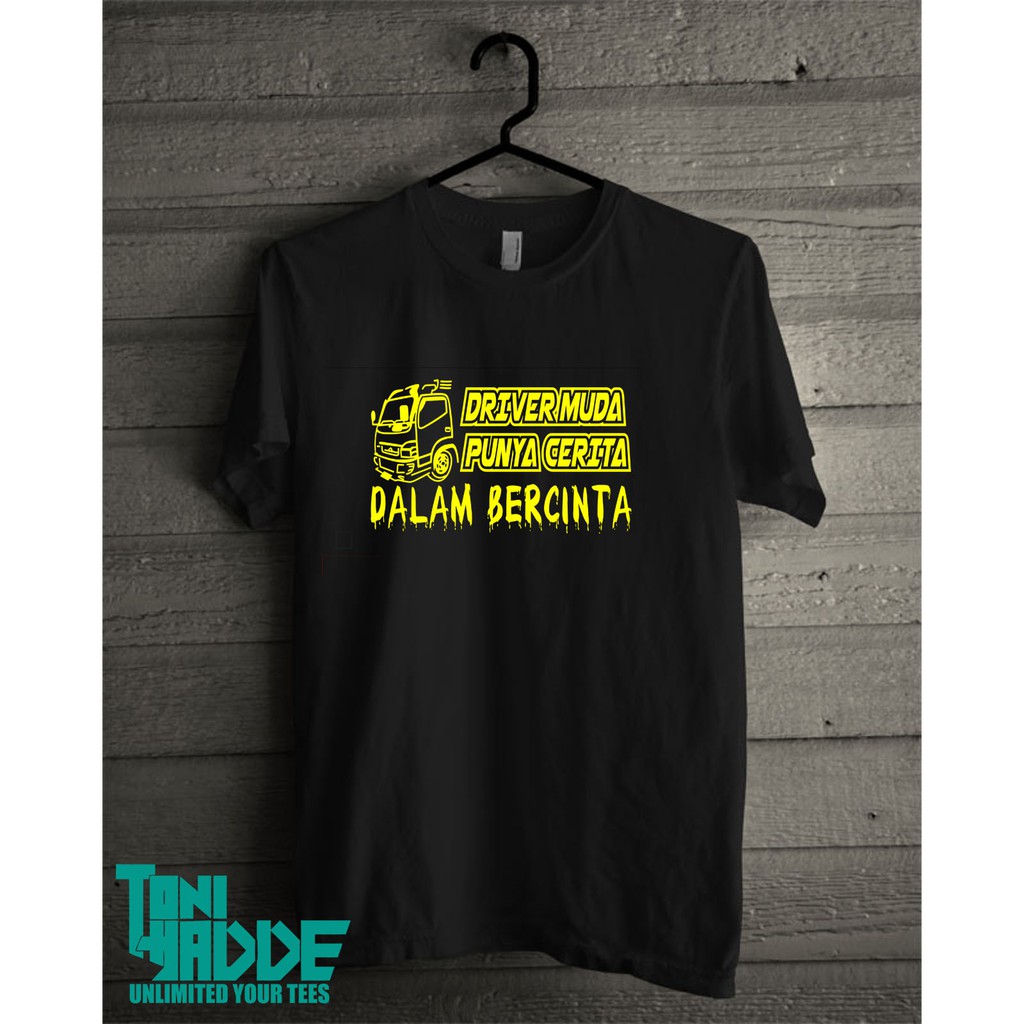 Kaos / Baju / Tshirt Distro / Driver Muda Indonesia Keren