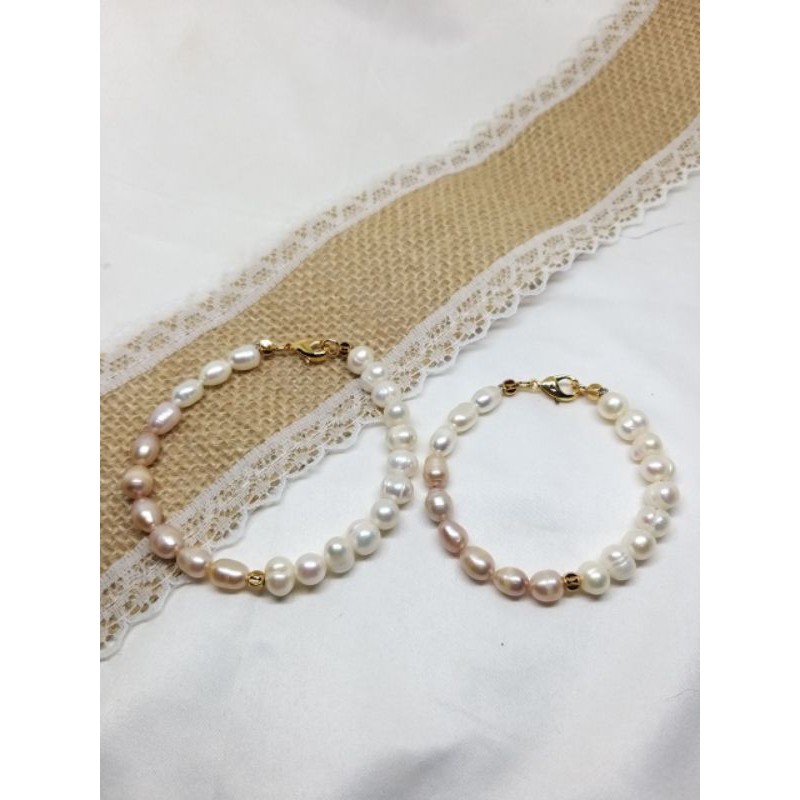 Gelang Couple Ibu dan Anak Mutiara tawar Khas Lombok