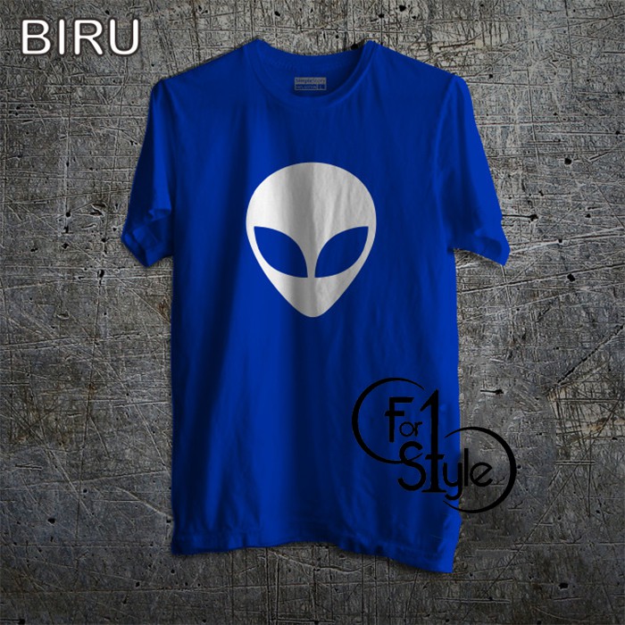 Kaos Distro Alien Head Baju Tshirt Unik Terbaik