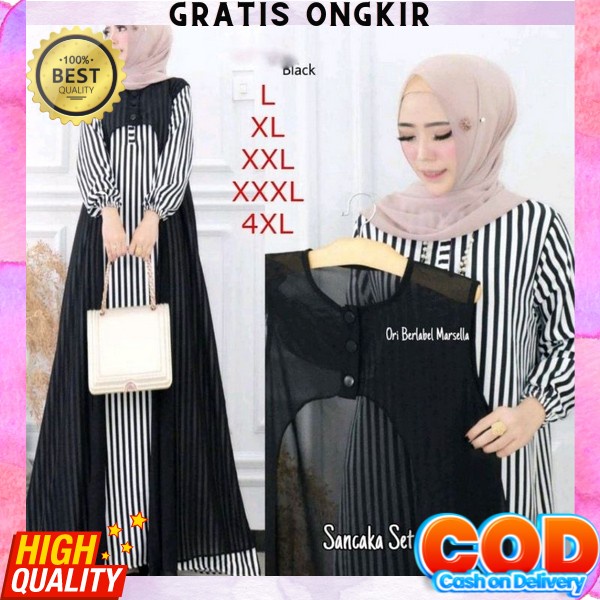 Baju Gamis Dres Syari Perempuan Remaja Baju Muslim Gamis Kondangan Jumbo Gsmis Cewek Dewasa Dress Wa