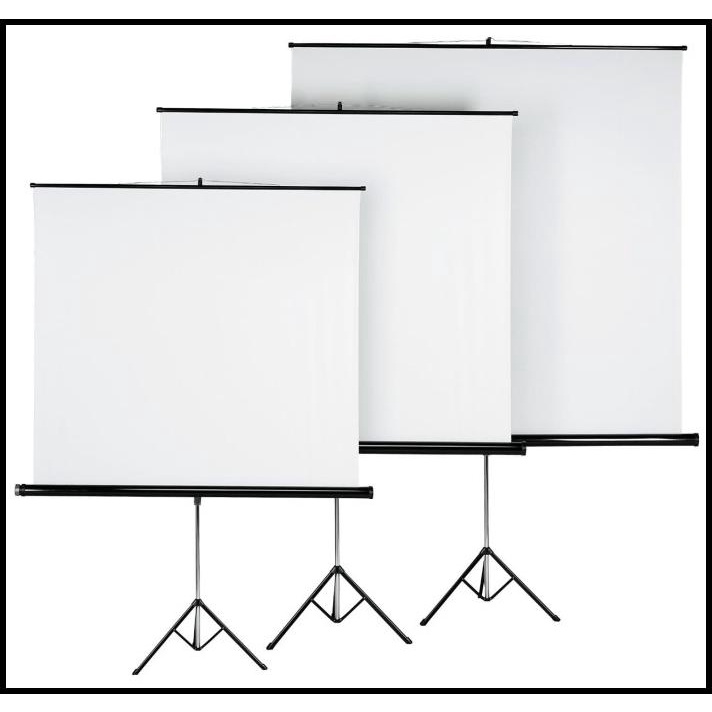 Layar Proyektor Tripod 70" / Screen Projector Tripod 96"