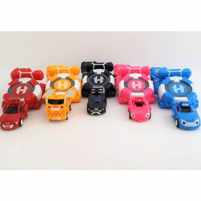 PROMO mainan power battle watch car / Robot Jam - Hitam