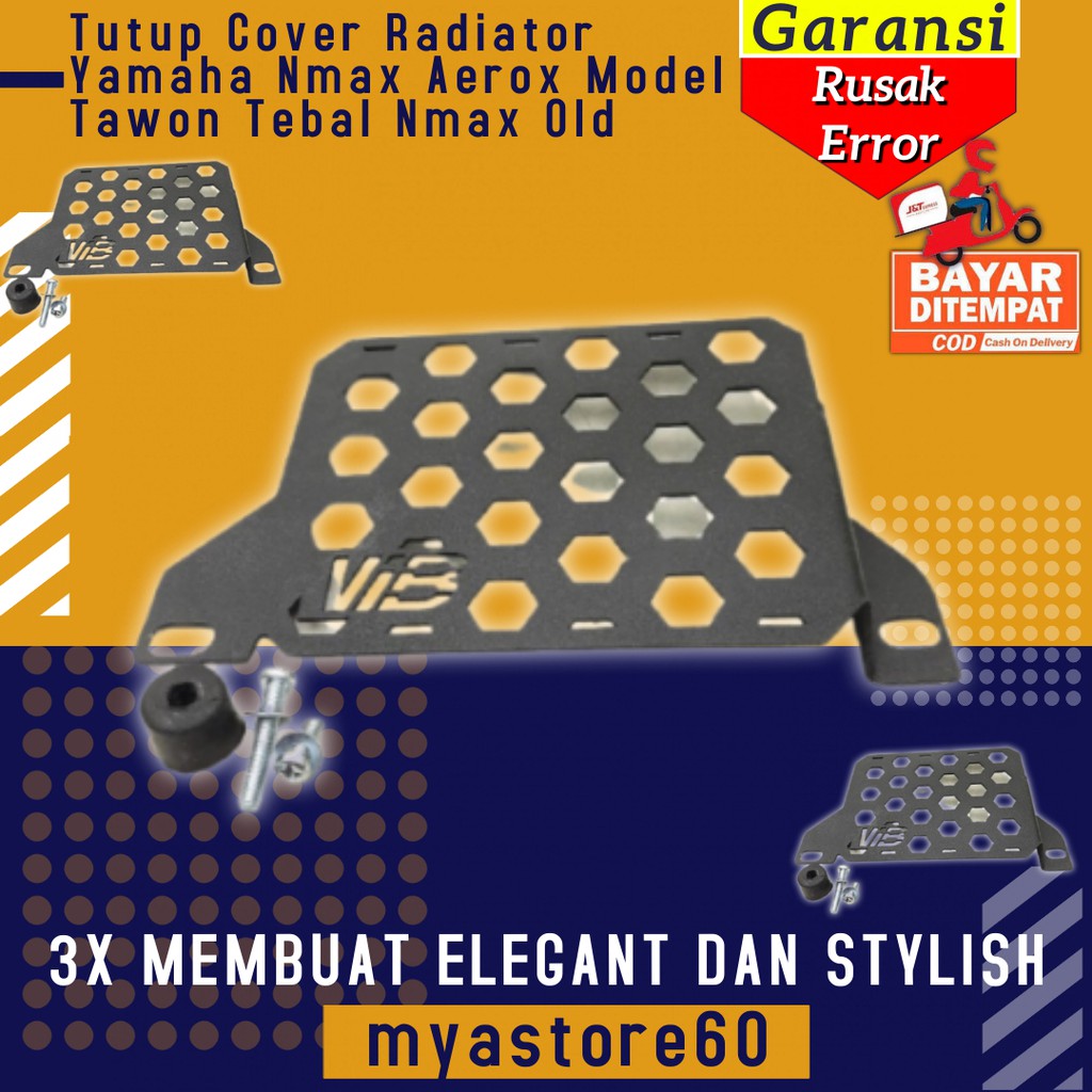 Tutup Cover Tameng Radiator Yamaha Nmax Aerox Model Tawon Tebal Aksesoris Variasi Nmax Old