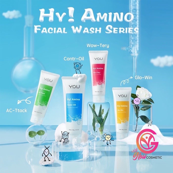 YOU HY! AMINO FACIAL WASH 100 GR