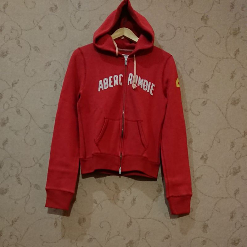Hoodie zipper second branded Abercrombie size M