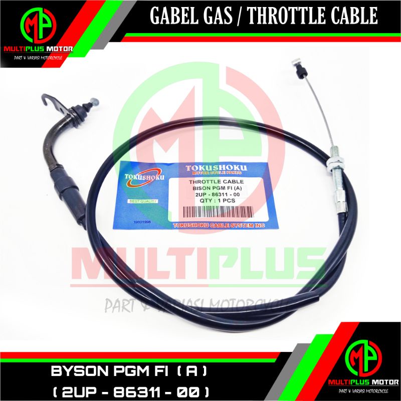 Kabel gas Tali gas Olor gas Throttle cable atas+bawah BYSON FI,BISON INJEKSI,BISON BYSON PGM FI