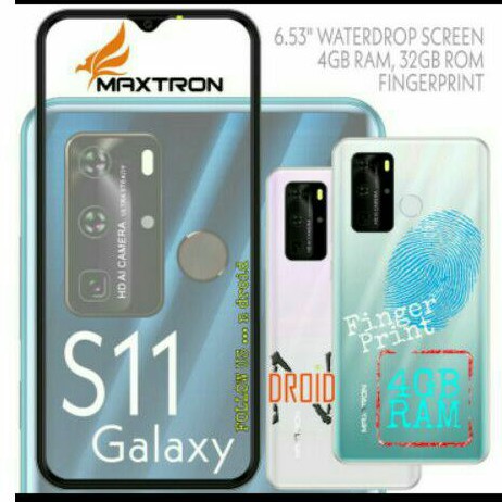 hp maxtron s11 galaxy 4g ram 4gb rom 32gb