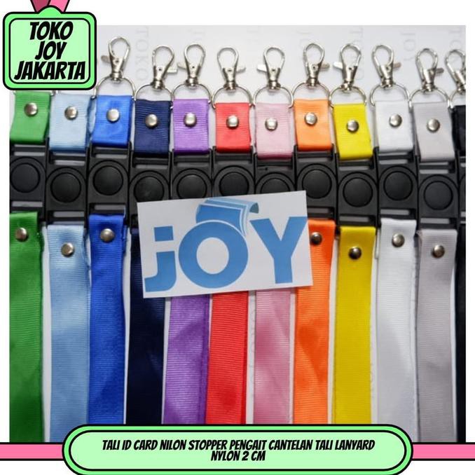 

Diskon Tali ID card nilon stopper pengait cantelan Tali lanyard nylon 2 cm Promo Awal tahun