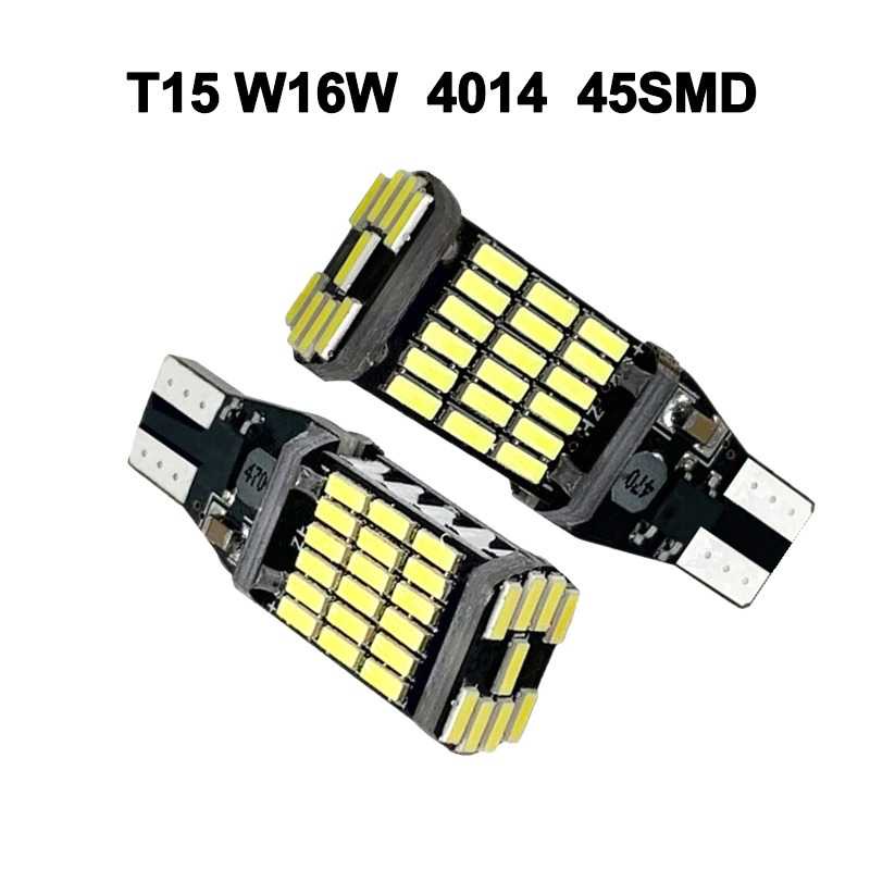 Hamy Lampu LED Mobil SMD T15 W16W 4014 45SMD 12V 6500K 1PCS - FITC