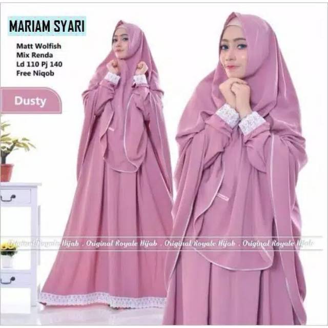 Mariam syari | Gamis Dewasa | Gamis Syari'i | Pakaian Muslim | Pakaian Wanita | Pakaian Syari