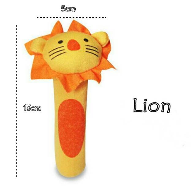 Mainan bayi rattle stick animal baby toys / Mainan boneka genggam bayi / Baby hand rattle toys