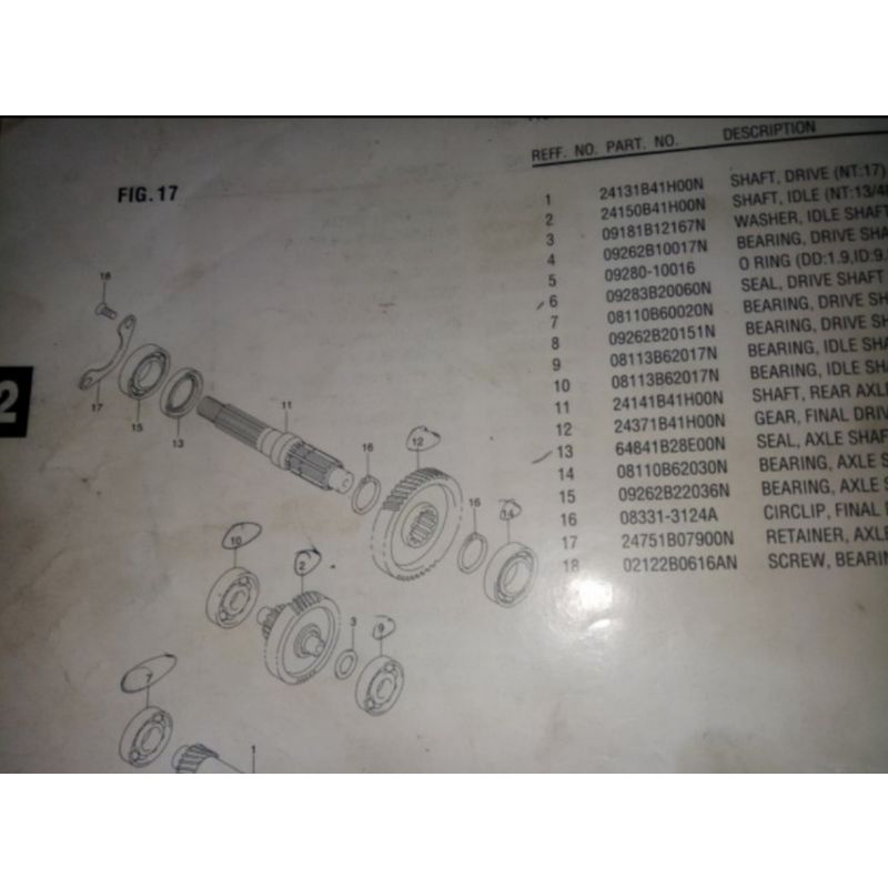 Seal As Pully belakang  SEAL drive shaft oil suzuki SKYWAVE SPIN  HAYATE  SKYDRIVE ori sgp