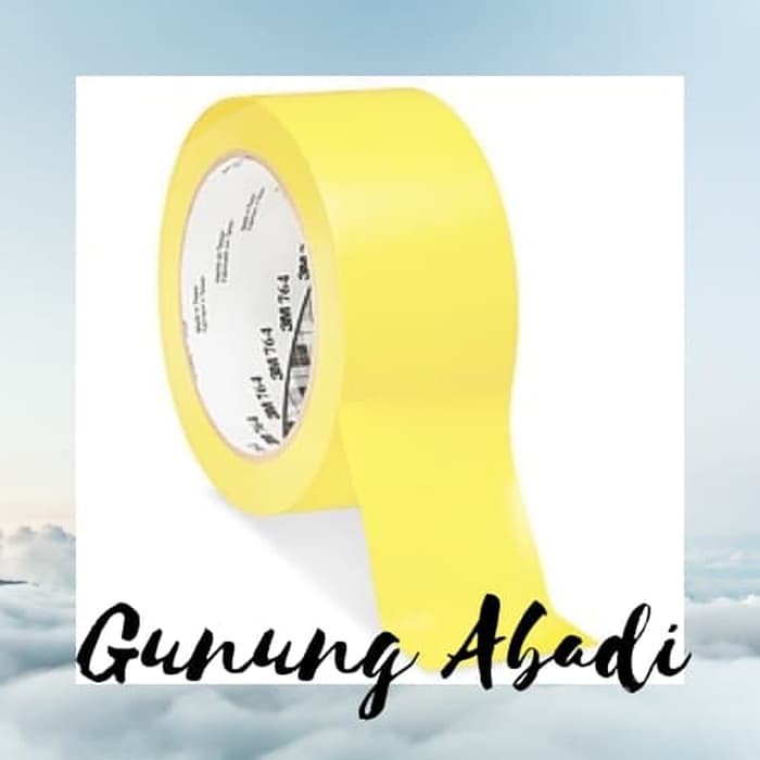 

LAKBAN VINYL TAPE 3M 764 MARKING FLOOR MARKING TAPE KUNING