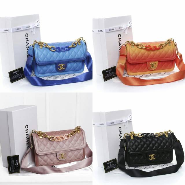 Chanel Sunset On The Sea Flap Bag 60288 with Box Semi Premium Authentic