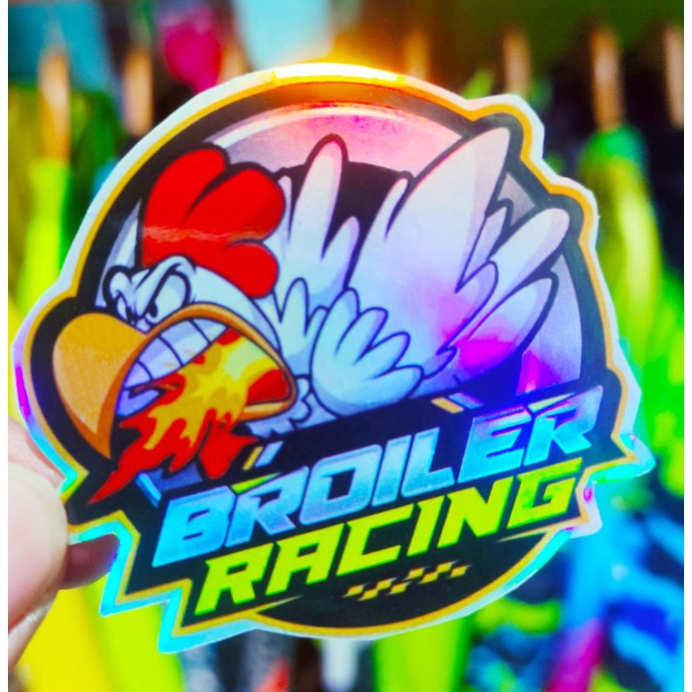 Stiker Broiler Racing