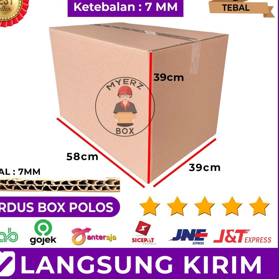 

Kardus Besar Jumbo Karton Box Polos 58 x 39 x 39 Double Wall Sangat Tebal Pindahan
