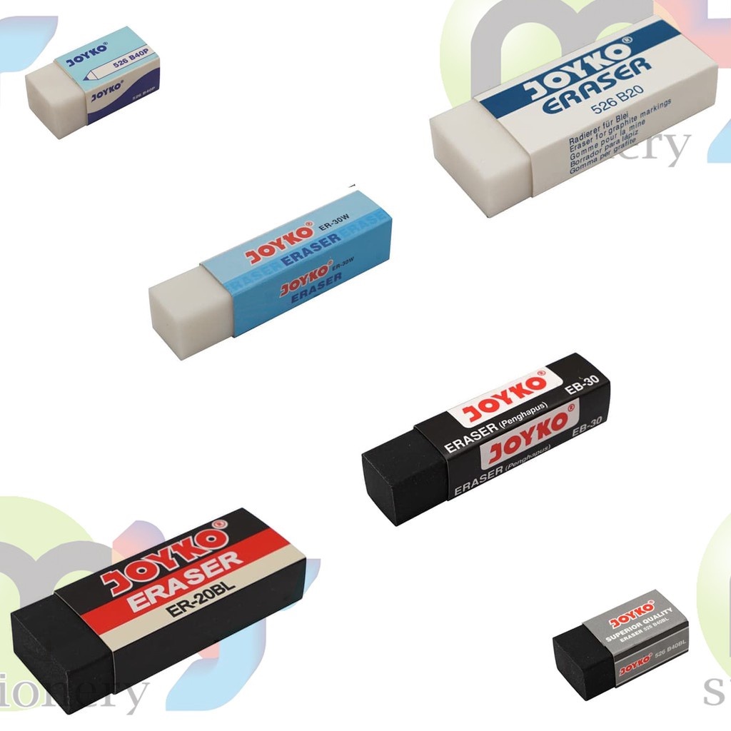 

COD JOY Mart Hapus Joyko B20 B30 B40 penghapus pensil stip eraser joyko hitam putih