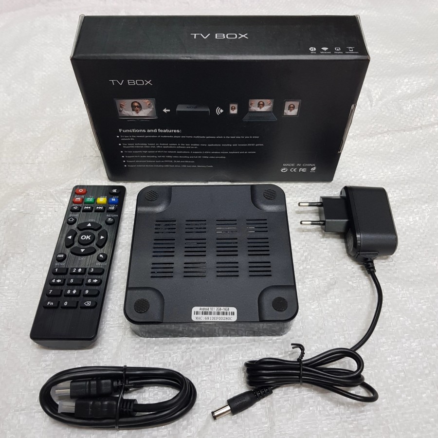 COD TV BOX MX9 5G Fleco Smart TV Box Android 10 Ram 2 GB ROM 16 GB 4K Ultra HD