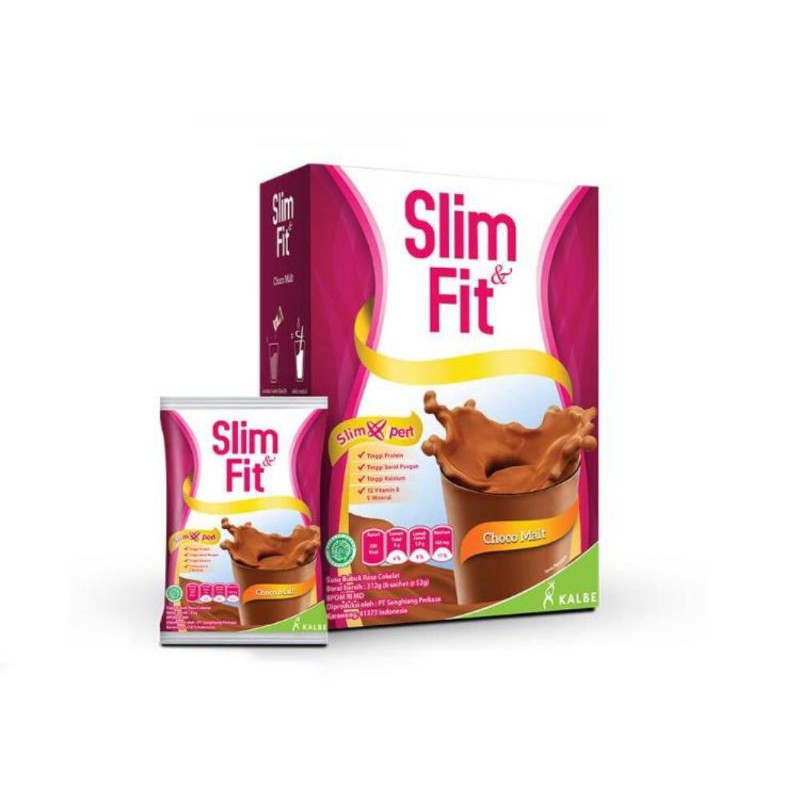 

Slim & Fit Choco Malt 6 sachet/susu slim fit
