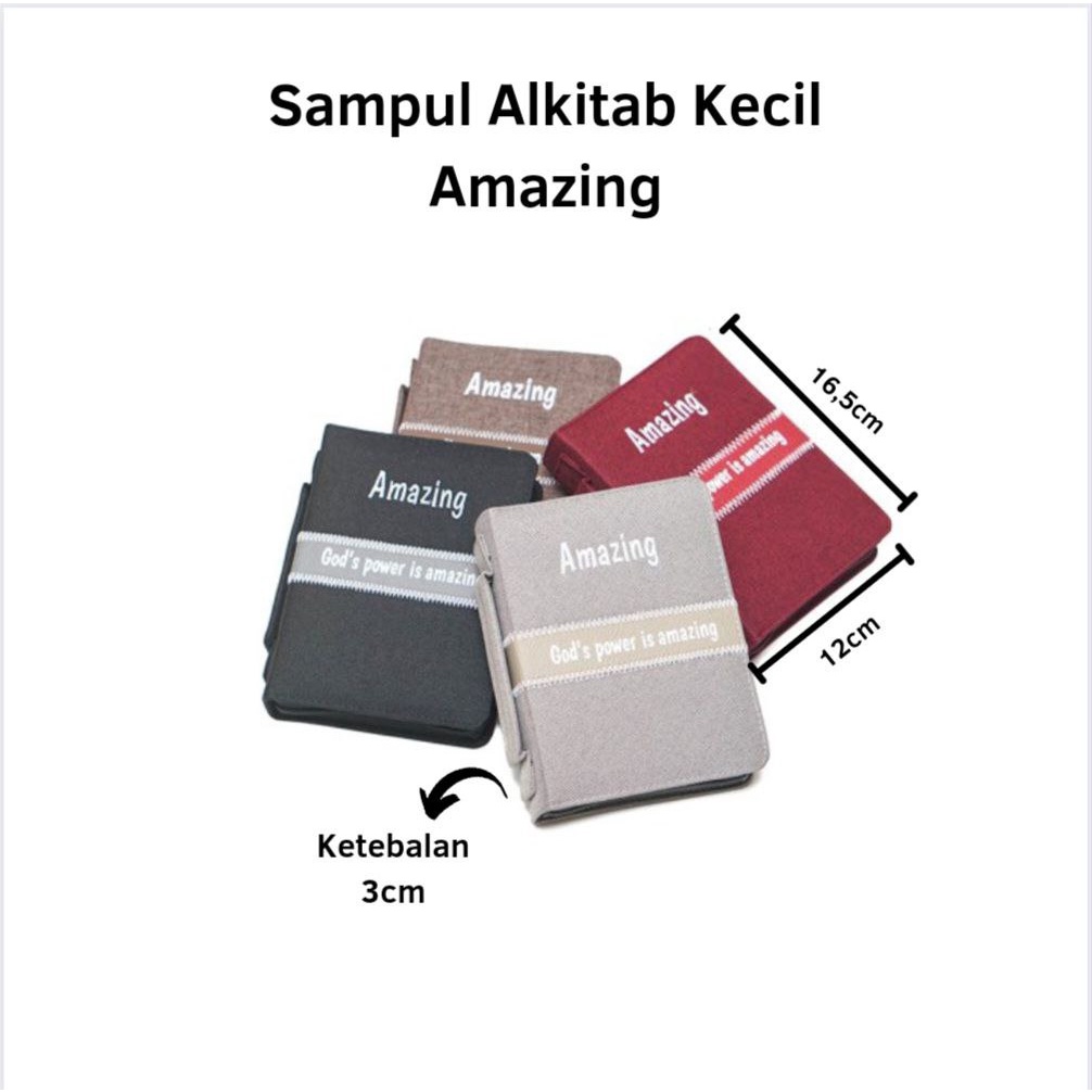 

HJK Sampul Alkitab Kecil - Amazing-Sampul Buku-Cover Alkitab