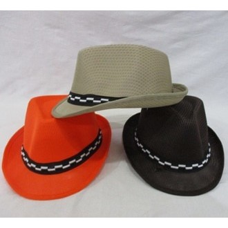 Topi Fedora Panama Garis(Topi Floppy Pantai Hat Anak/Topi Summer)