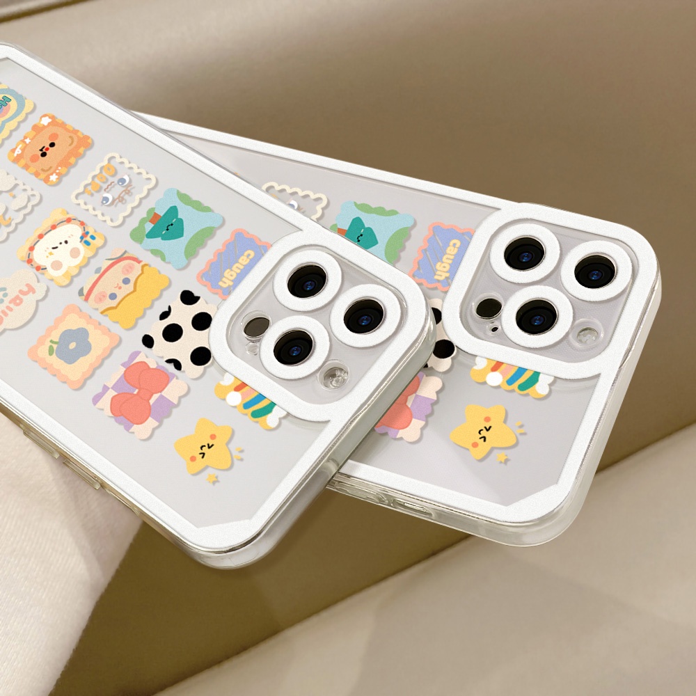 Casing TPU OPPO A9 2020 A5 A15 A16 A5S A3S A7 A12 A12S A12E A53S A93 A95 A94 A5 A11X A32 A33 A74 A56 Motif Doodle