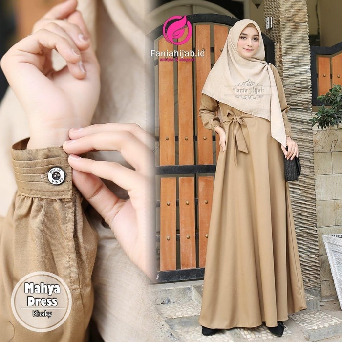 WANITA-PNS-SERAGAM- MAHYA KHAKI DINAS/ SERAGAM DIBAS PNS TOYOBO LTD FANIA HIJAB SMLXL - XS -SERAGAM-