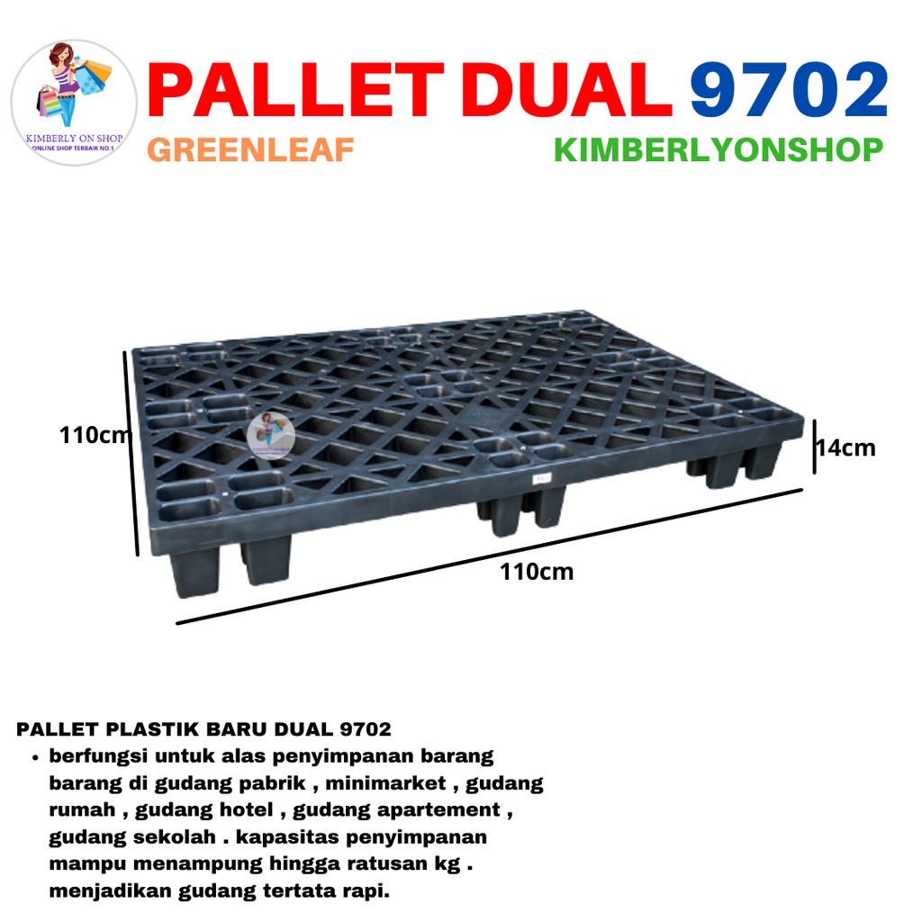 Pallet Dual Industri 9702 Green Leaf