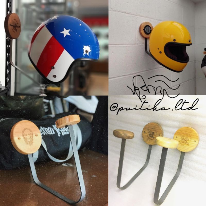 Jual Gantungan Helm Helmet Holder Hook Helm Helmet Wall Mount