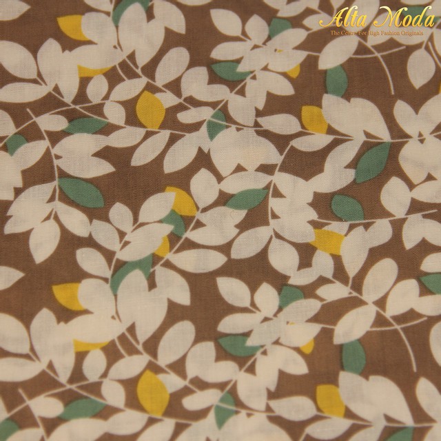 

Alta Moda Katun Cokelat Motif Tangkai Daun (1M)