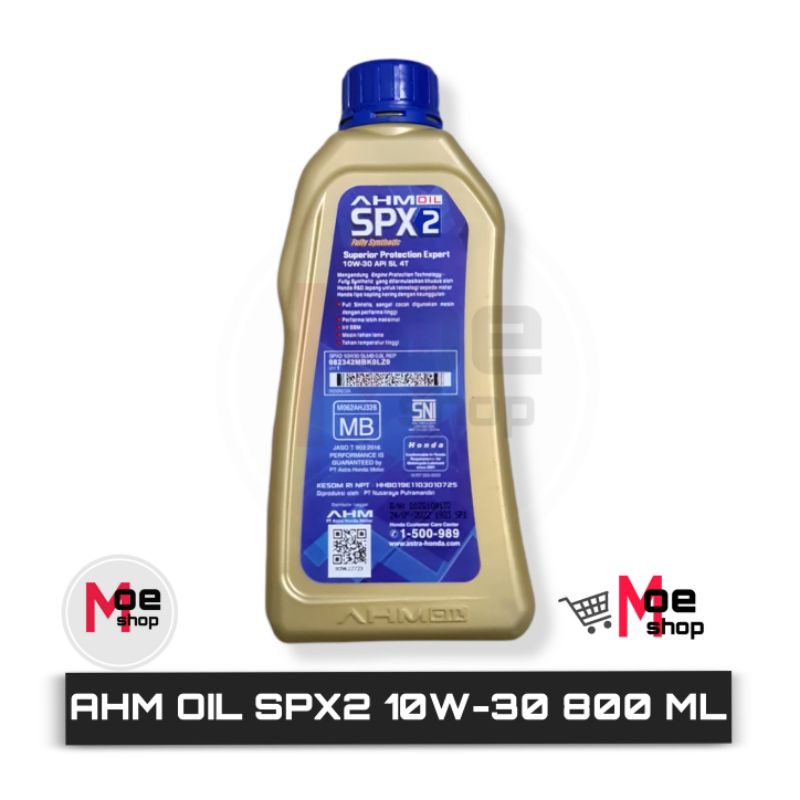 Oli HONDA AHM OIL SPX2 10W-30 800 ML SL JASO MB 4AT