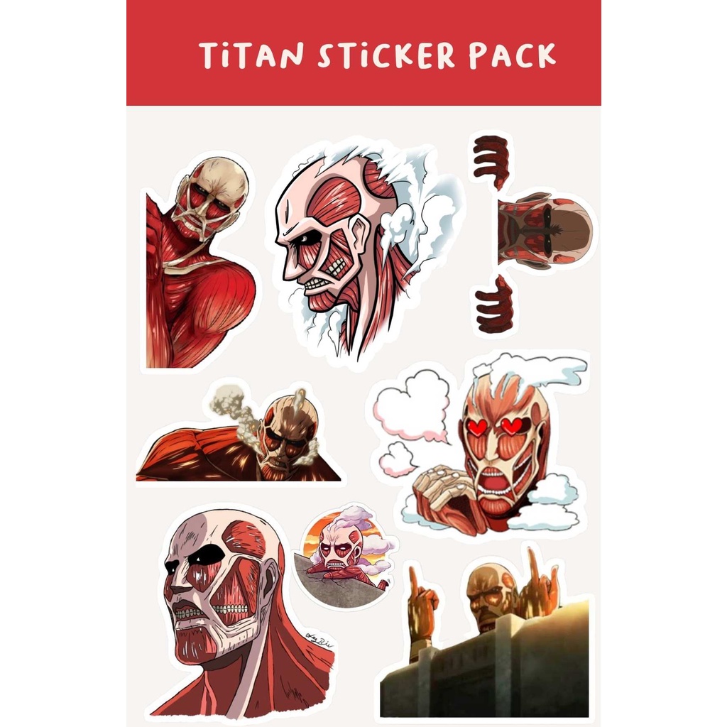 

stiker ATTACK ON TITAN Custom 10x15cm - Aesthetic Keren HP & Laptop - Arutala | Wajib Baca Deskripsi