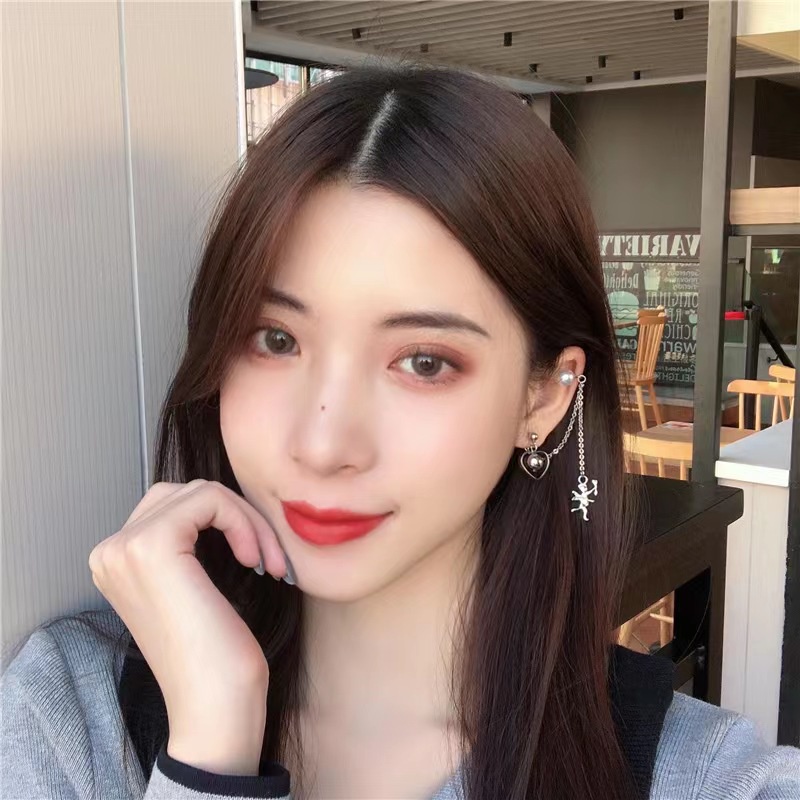 (Hello Girl)E38 Anting Wanita Anting Tusuk Earcuff Import