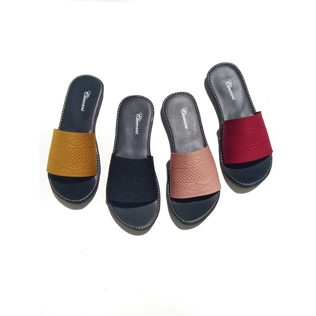SANDAL WANITA RAJUT SANDAL RAJUT SLOP SANDAL RAJUT NONSLIP SANDAL FLAT RAJUT IMPORT