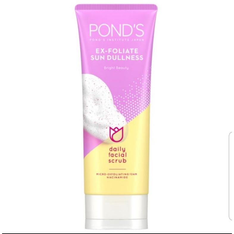 Ponds Facial Foam Sundulness Scrub 100 ml / Sabun Wajah / Sabun Wajah Ponds