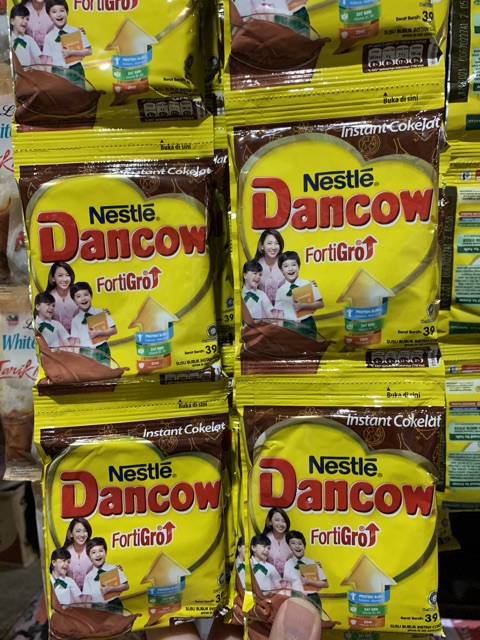 Susu Dancow COKLAT fortigro renceng 39gr x 10 sachet. 39 gram